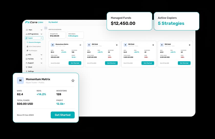 Forex CRM Dashboard