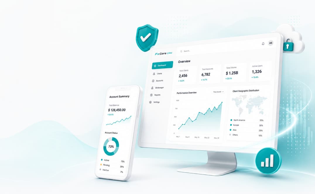 Forex CRM Dashboard